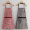 New neck-hanging apron, stain-resistant for work and kitchen, dirt-resistant and breathable for home cooking, work clothes, shoulder straps, neck-hanging waist Item Picture